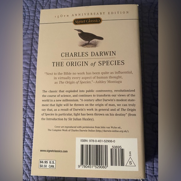 THE ORIGIN of SPECIES
WITH AN INTRODUCTION BY SIR JULIAN HUXLEY - Picture 2 of 2
